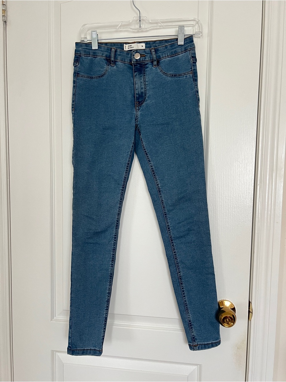 Bershka Dark Blue Skinny Jeans